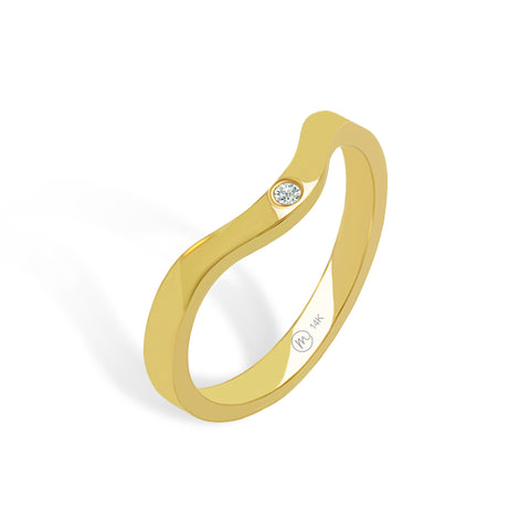 Archer Diamond Trinity Gold Ring