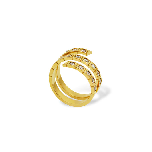 IWAY Diamond Spiral Ring