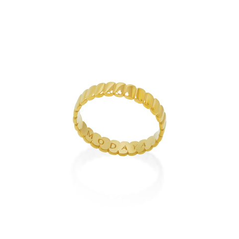 Bonded Trinity Yellow Gold Ring
